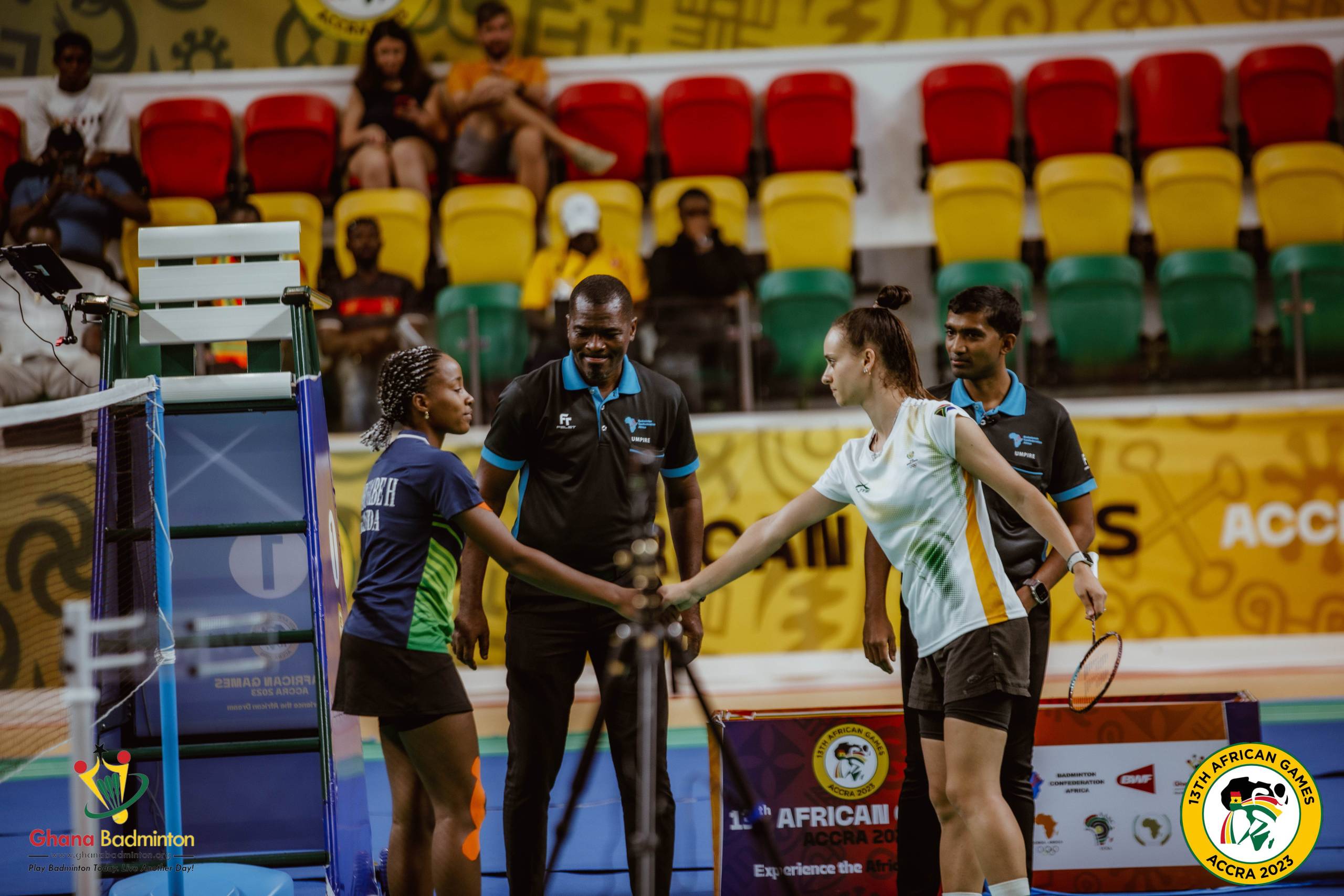 Gabriel Atseku officiating a match at the African Games